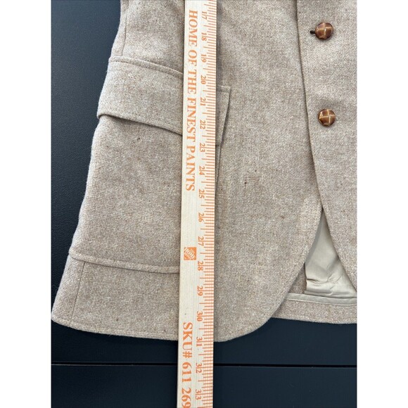Vintage Derby of San Francisco Mens Sport Coat Blazer Jacket Tweed Tan Size‎ 44 - Picture 14 of 16